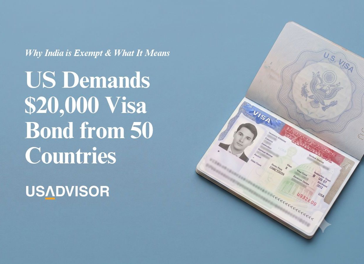 US Demands $20,000 Visa Bond from 50 Countries India Exempt 2026 (2026)